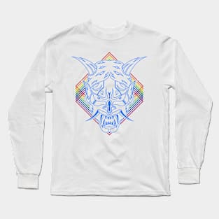 Retro Blue Shinigami Long Sleeve T-Shirt